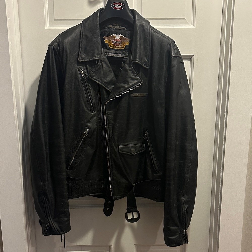 Harley-Davidson Black Leather Biker Jacket